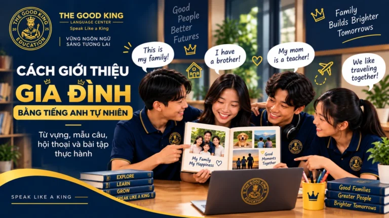 Cách giới thiệu gia đình bằng tiếng Anh tự nhiên: Từ vựng, mẫu câu và hội thoại