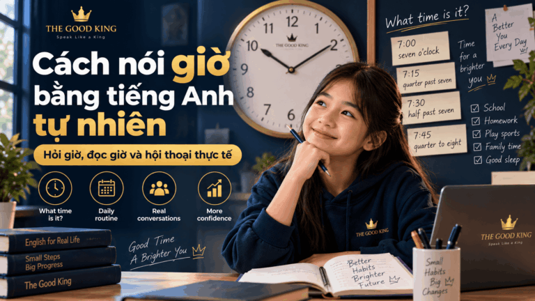 Cách nói giờ bằng tiếng Anh tự nhiên: Hỏi giờ, đọc giờ và hội thoại thực tế