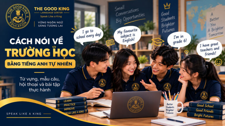 Cách nói về trường học bằng tiếng Anh tự nhiên: Từ vựng, mẫu câu và hội thoại