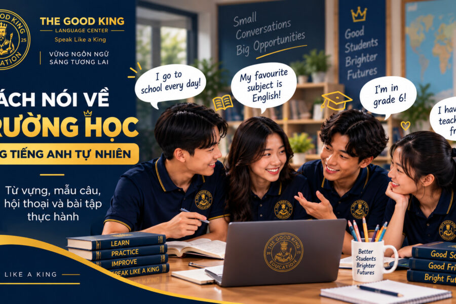 Cách nói về trường học bằng tiếng Anh tự nhiên: Từ vựng, mẫu câu và hội thoại