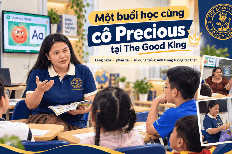 Khi học sinh thực sự sử dụng tiếng Anh: Một buổi học cùng cô Precious tại The Good King