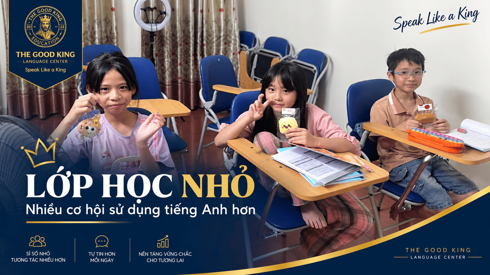 Từ bài tập đến phản xạ: Một lớp học nhỏ tại The Good King thực sự diễn ra như thế nào?