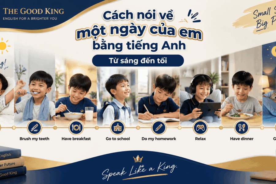 Cách nói về một ngày của em bằng tiếng Anh: Từ sáng đến tối
