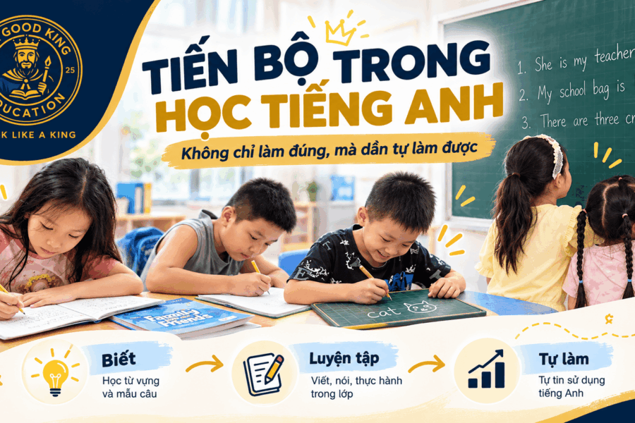 Học tiếng Anh không chỉ để làm bài đúng: The Good King nhìn sự tiến bộ của học sinh như thế nào?