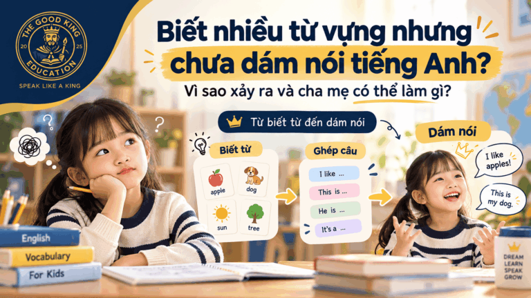 Trẻ biết nhiều từ vựng nhưng không dám nói tiếng Anh: Vì sao và cha mẹ có thể làm gì?