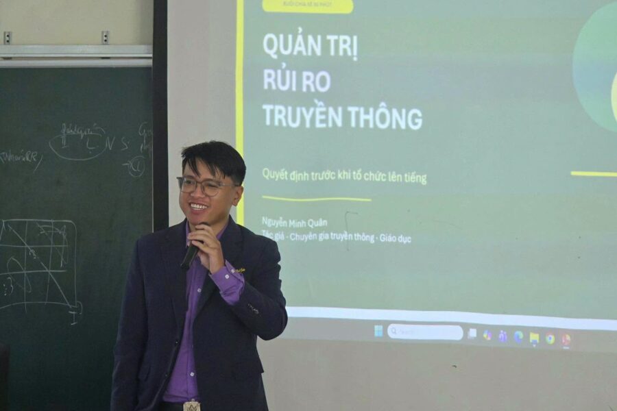 Người sáng lập The Good King tham gia thỉnh giảng chuyên đề quản trị rủi ro truyền thông tại FTU